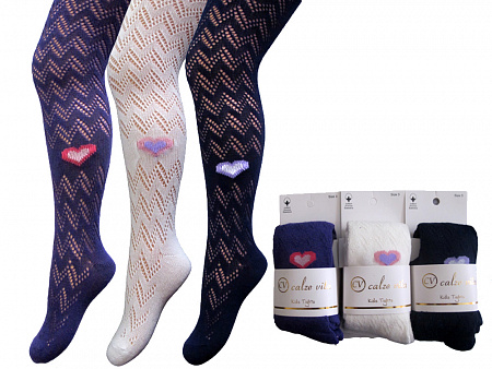 Колготки для девочки с рисунком ажурные CALZE VITA