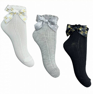Жаккардовые носки с аксессуаром для девочки BELINO